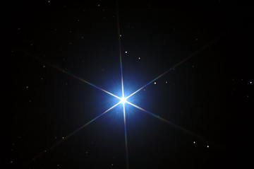Immagine di una stella che luccica