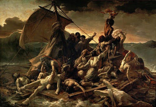 la zattera della medusa di Théodore Géricault arte preromantica da confrontare con la precedente per un confronto tra neoclassicismo e preromanticismo