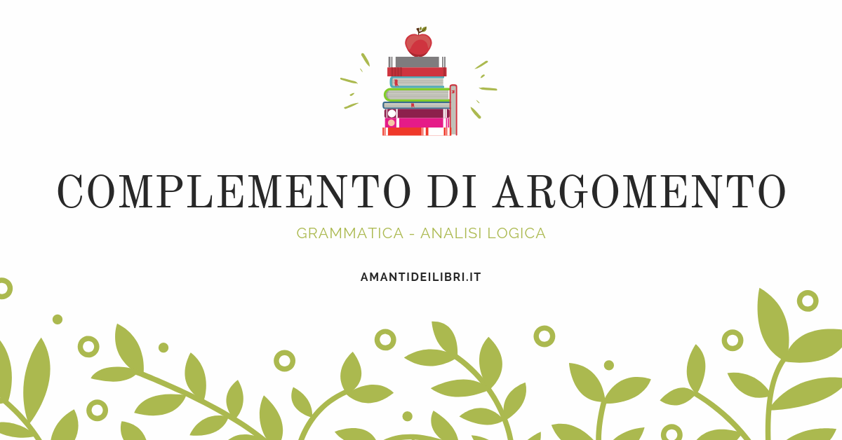 Complemento di argomento