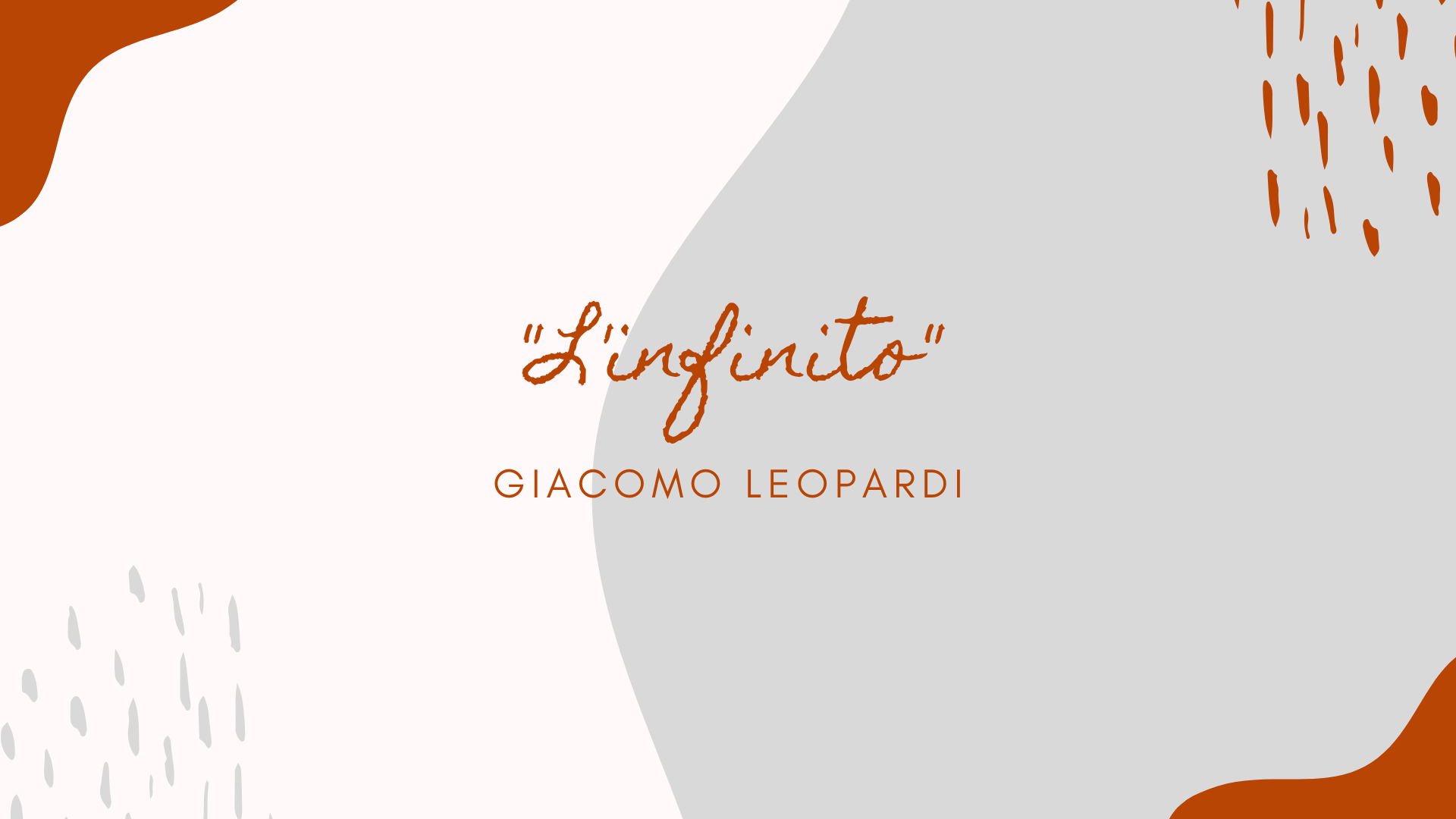 “L’infinito” – Giacomo Leopardi | Lettura