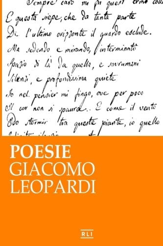 copertina raccolta poesie leopardi