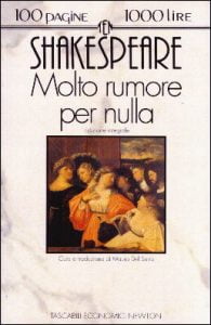copertina molto rumore per nulla shakespeare